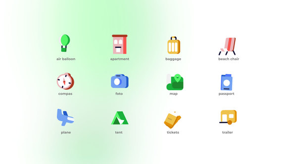 Travel - Flat Icons