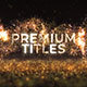 Luxury Glowing Gold Titles - VideoHive Item for Sale