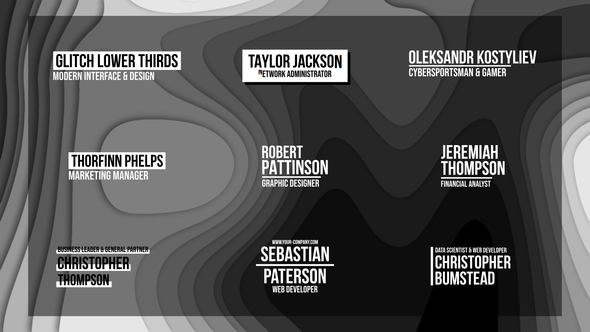 Glitch Lower Thirds | After Effects