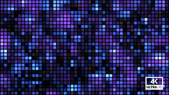 Multi Colored Digital Dots Led Display Background Animation Looping