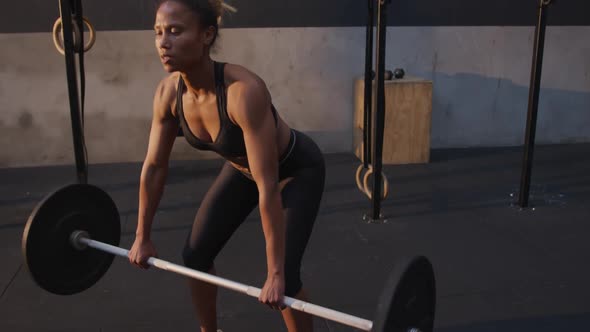 Cross training at a gym