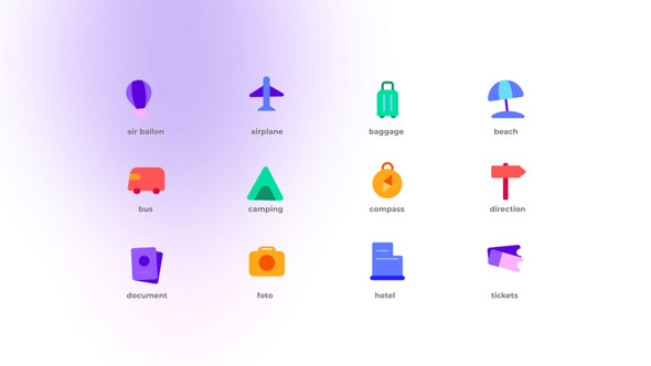 Travel - Flat Icons