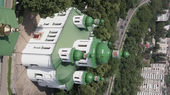 Kyiv, Ukraine: St, Cyril Church in Kyiv Ukraine vertical video