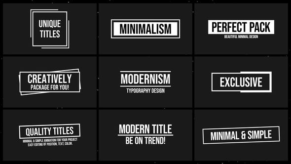 Modern Text Titles 3.0 | After Effects