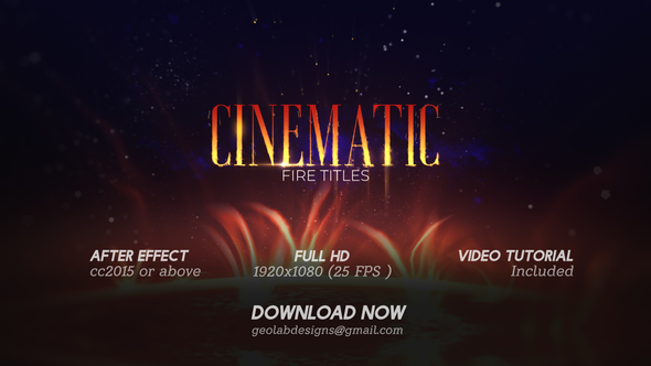 Cinematic Fire Titles l Action Movie Titles