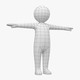 Toddler Baby Child Stickman in T-Pose - 3DOcean Item for Sale