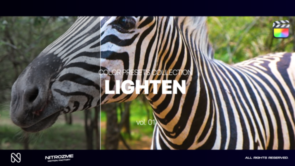 Lighten LUT Collection Vol. 01 for Final Cut Pro X alt