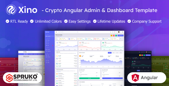 Xino - Crypto Angular Admin & Dashboard Template