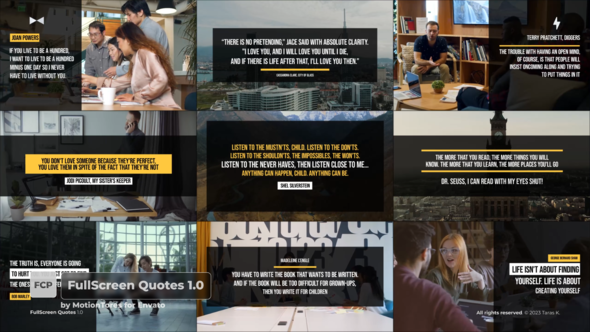 FullScreen Quotes 1.0 \ FCPX alt