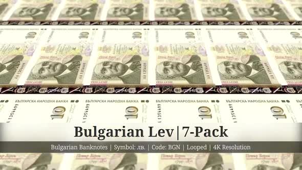 Bulgarian Lev | Bulgaria Currency - 7 Pack | 4K Resolution | Looped