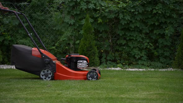 Using Lawn Mover