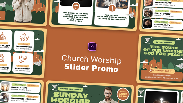 Church Worship Slider Promo MOGRT