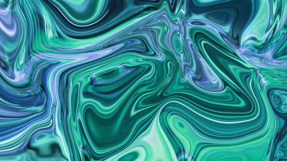 Cyan Color Abstract Marble Texture Liquid Animated Background