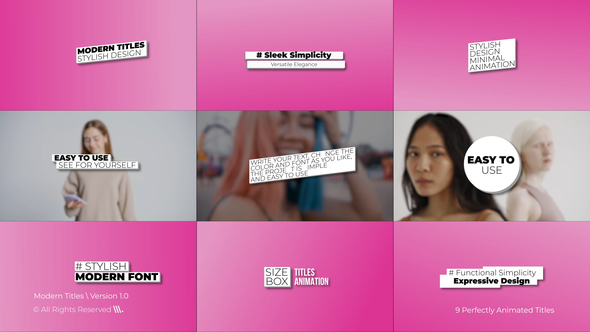 Modern Titles 1.0 | FCPX alt