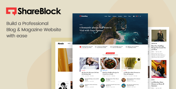 ShareBlock – Magazine & Blog WordPress Theme