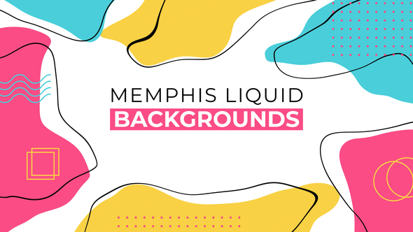 Memphis Liquid Backgrounds
