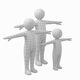 Stickman Kids in T-Pose BUNDLE - 3DOcean Item for Sale