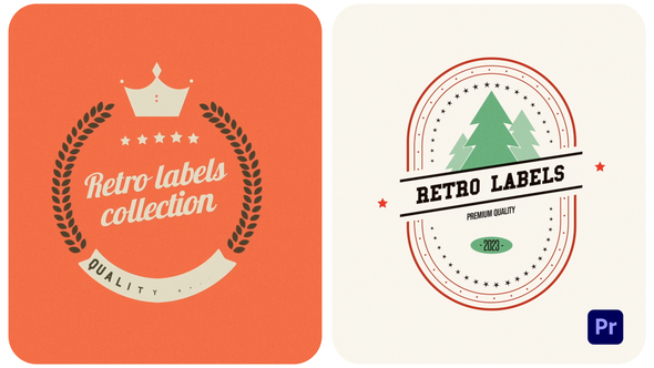 Vintage Labels For Premiere Pro