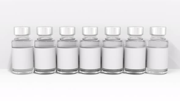 Letters on Medicine Vials Compose STEROID Text