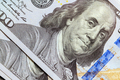 Benjamin Franklin face on us one hundred dollar bill macro at United States money closeup - PhotoDune Item for Sale