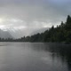Depressed Cloudscape and Strong Rain Over the Lake Matheson - VideoHive Item for Sale
