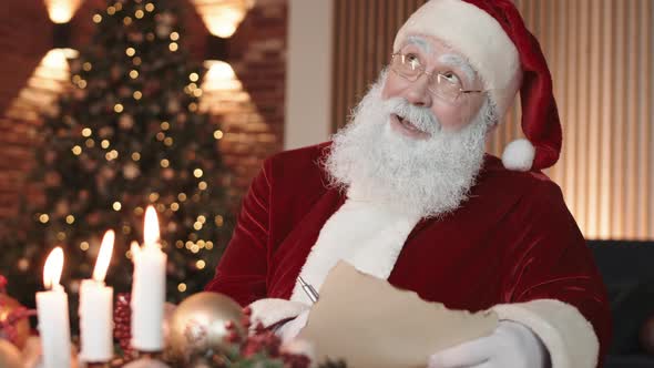 Santa Claus Writing Letter