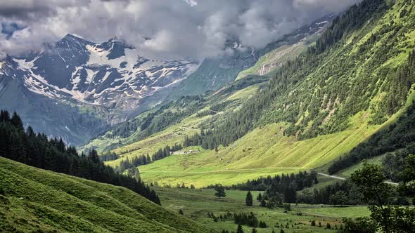 beautiful mountain nature of the Czech republic, Time lapse