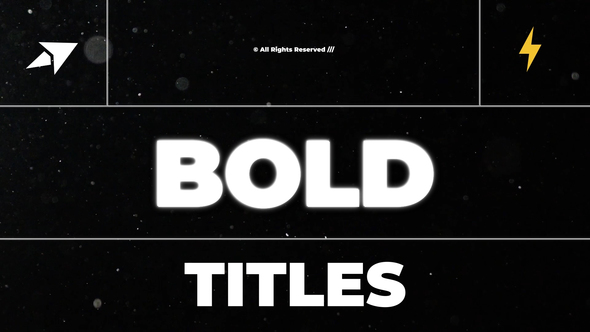 Bold Titles | MOGRT