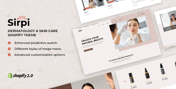 Sirpi - Medical Cosmetics Store Shopify Theme