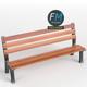 Park bench - 3DOcean Item for Sale