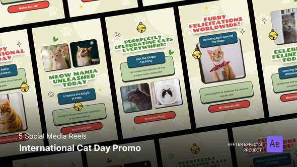 International Cat Day Promo Instagram Reels