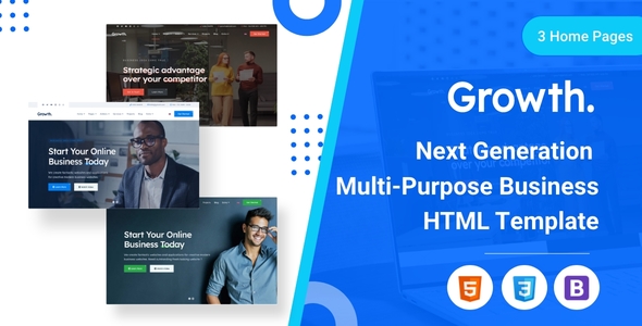 Growth - HTML5 Responsive Multi-Purpose Template
