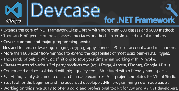 DevCase Class Library for .NET Framework and .NET Core