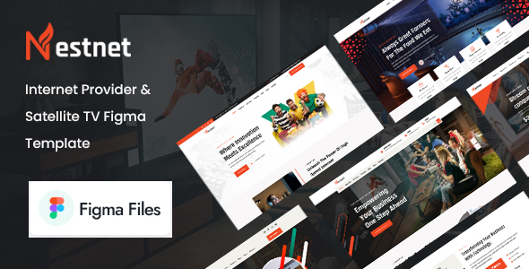 Nestnet - Internet Provider & Satellite TV Figma Template