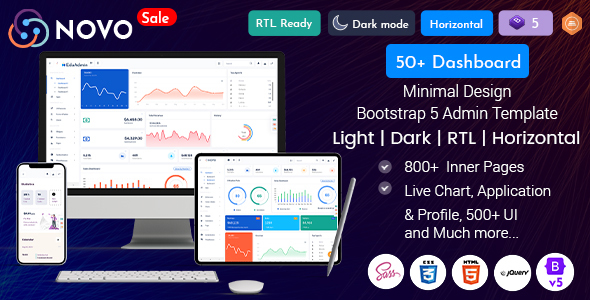 Novo Admin - Project Management Dashboard Template