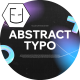 Abstract Bold Typography - VideoHive Item for Sale