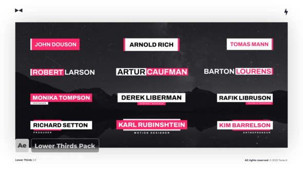 Lower Thirds 2.0 \ AE