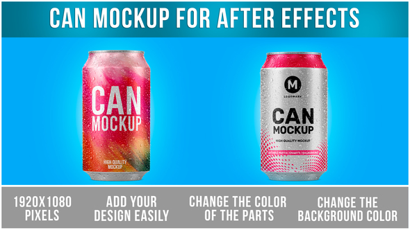 Can Mockup After Effects Template