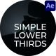 Simple Lower Thirds - VideoHive Item for Sale