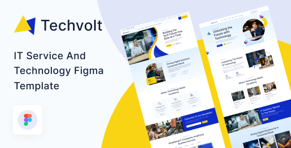 Techvolt - IT Service & Technology Figma Template