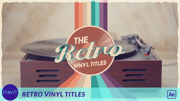 Vinyl Retro Titles Opener
