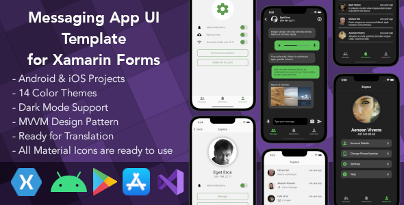 Messaging App Ui Template For Xamarin Forms Graphicfort Messaging App Ui Template For Xamarin Forms Graphicfort