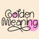 Golden Meaning - Handwritten Font - GraphicRiver Item for Sale