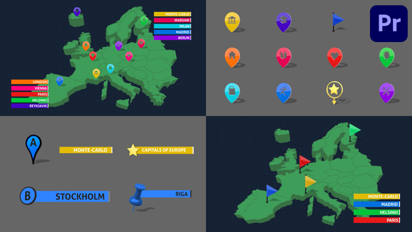 3D Map Markers for Premiere Pro