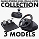 Generic Gaming Steering Wheel with Pedals and Shifter M 1 - 3DOcean Item for Sale