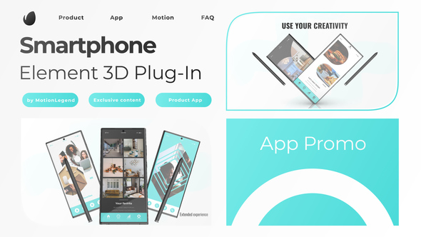 3D App Promo Professional Element 3D