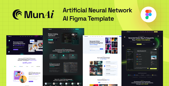 MunAi - AI Writer & Copywriting Figma Template