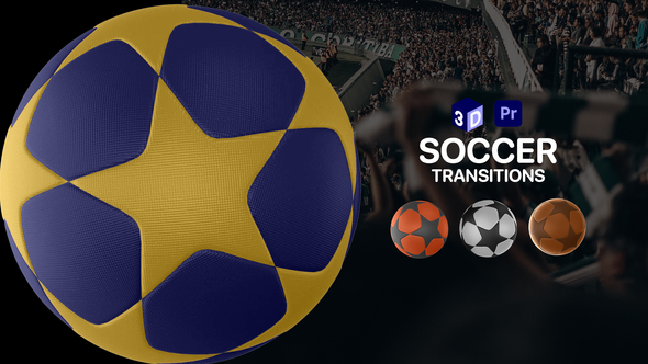 Soccer Champions Ball Transitions for Premiere Pro