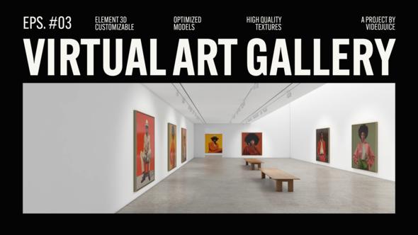 Virtual Art Gallery - White Hot