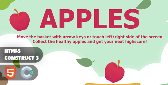 Apples Construct 3 HTML5 Game